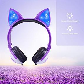 img 1 attached to Esonstyle Headphones Headsets Silicone Cat Inspired