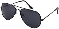 🕶️ wodison classic kids sunglasses: stylish reflective metal frame shades for boys and girls logo