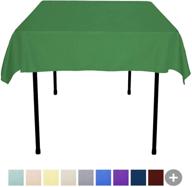 🌿 durable & stylish: sunnolimit green square polyester tablecloth - resistant to stains and wear logo