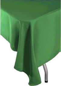 img 3 attached to 🌿 Durable & Stylish: Sunnolimit Green Square Polyester Tablecloth - Resistant to Stains and Wear