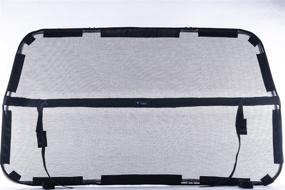 img 4 attached to Versatile Car Divider: Multi-Use Vinyl Plastic or Mesh Sneeze Guard & Pet Barrier for Optimal Driver Protection - Perfect Partition Divider for Front and Back Seat, Available in Black or Clear, Large Size