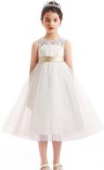 👗 miacabell one shoulder wedding dress for girls' pageant clothing logo