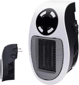 img 4 attached to 🔥 Energy-Efficient 350W Space Heater with Programmable Wall Outlet, Adjustable Thermostat, Timer, and LED Display – Ideal for Office, Dorm Room, and More!