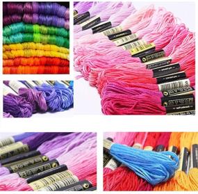 img 2 attached to 🧵 Premium Cross Stitch Threads - 200 Skeins of Multicolored Embroidery Floss for Friendship Bracelet String