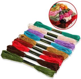 img 3 attached to 🧵 Premium Cross Stitch Threads - 200 Skeins of Multicolored Embroidery Floss for Friendship Bracelet String