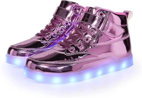 img 3 attached to Exciting Flashing High Tops: Voovix Charging Sneakers for Boys' Shoes