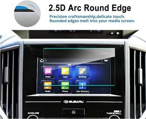 img 1 attached to 🔐 LFOTPP 2019 Forester 6.5-Inch Starlink Car Navigation Screen Protector - Tempered Glass Film with 9H Hardness for Infotainment Stereo Display Center Touchscreen, Enhanced Protection
