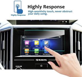 img 2 attached to 🔐 LFOTPP 2019 Forester 6.5-Inch Starlink Car Navigation Screen Protector - Tempered Glass Film with 9H Hardness for Infotainment Stereo Display Center Touchscreen, Enhanced Protection