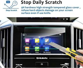 img 3 attached to 🔐 LFOTPP 2019 Forester 6.5-Inch Starlink Car Navigation Screen Protector - Tempered Glass Film with 9H Hardness for Infotainment Stereo Display Center Touchscreen, Enhanced Protection