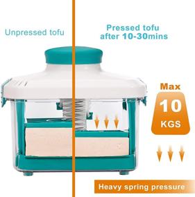 img 1 attached to 🧀 NOYA Adjustable Tofu Press with Cheesecloth - Speed up Tofu Drainage in 10-30mins without Crack