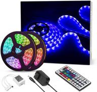 🌈 lampee waterproof led strip lights - 32.8ft color changing tape lights with remote control, 300 leds - ideal for home, kitchen, bedroom, diy decoration логотип