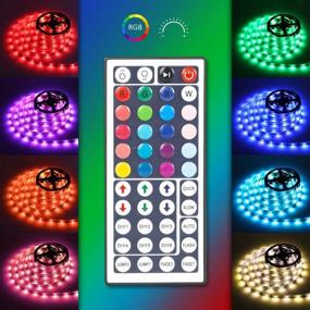 img 1 attached to 🌈 Lampee Waterproof LED Strip Lights - 32.8ft Color Changing Tape Lights with Remote Control, 300 LEDs - Ideal for Home, Kitchen, Bedroom, DIY Decoration