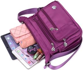 img 1 attached to KARRESLY Cross Body Shoulder Bag for Women - Nylon Travel Handbag with Multiple Pockets