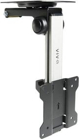 img 4 attached to VIVO Flip Down Ceiling Mount for 13-27 inch Flat Screens, Tilt Roof & Under Cabinet Mounting for LCD TVs & Monitors, MOUNT-M-FD27