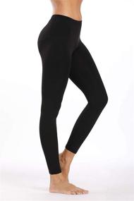 img 1 attached to Comfy and Warm Women's Lightweight Thermal Long John Set with Microfiber Fleece Lining