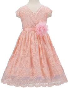 img 2 attached to 🌸 Charming Flower Country Casual Girls' Clothing and Dresses by Bow Dream