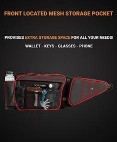 img 3 attached to 🔧 Enhance Your Polaris RZR XP Turbo/S 900: DOVOTECH RZR 1000 XP Front Door Side Storage Bags with Water Repellent & Red Piping - Premium UTV Razor Accessories for Knee Protection