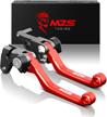 mzs clutch brake levers pivot adjustment cnc red compatible with wr250r wr250x 07-17 logo