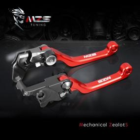 img 1 attached to MZS Clutch Brake Levers Pivot Adjustment CNC Red Compatible With WR250R WR250X 07-17