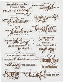 img 1 attached to Heartfelt Transparent Stamp Set by Penny Black (Product Code 30-286)