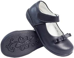 img 2 attached to WUIWUIYU School Uniform Performance Toddler Girls' Shoes