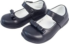 img 1 attached to WUIWUIYU School Uniform Performance Toddler Girls' Shoes