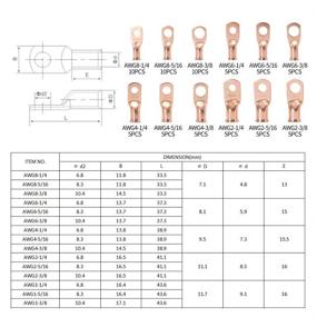 img 3 attached to Copper Wire Assortment: MAKERELE 75PCS AWG Connectors - High-quality and Versatile Electrical Connection Solution