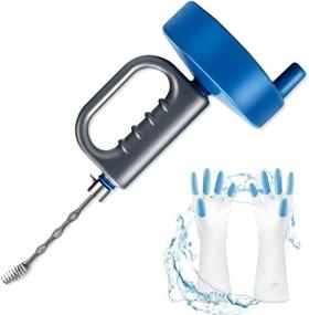 img 4 attached to 33 Feet Heavy Duty Drain Auger: Easily Unclog Sinks and Sewers in Household Kitchens and Bathrooms - Includes Work Gloves and Packing Box