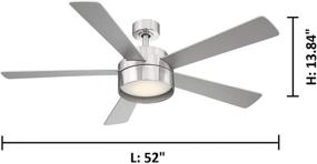 img 2 attached to 🔸 EGLO 203229A Whitehaven Ceiling Fan Review: 52-Inch, Brushed Nickel