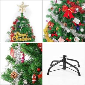 img 1 attached to 5ft Pre-lit Artificial Christmas Tree with Color Changing LED Lights - Perfect for Holiday, Home, and Party Decoration - Easy Set Up and Foldable Base