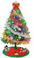 5ft pre-lit artificial christmas tree with color changing led lights - perfect for holiday, home, and party decoration - easy set up and foldable base logo