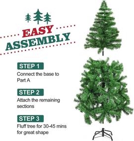 img 3 attached to 5ft Pre-lit Artificial Christmas Tree with Color Changing LED Lights - Perfect for Holiday, Home, and Party Decoration - Easy Set Up and Foldable Base