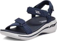 skechers arch fit mesh quarter strap with go walk technology logo