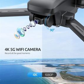 img 3 attached to 🚁 Tomzon D30 GPS 4K Drone with 90° FPV Camera for Adults – 5G WIFI Foldable Quadcopter for Beginners, Auto Return Home, Follow Me, Custom Flight, Circle Fly, Indoor Optical Flow Positioning, Altitude Hold