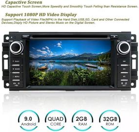 img 3 attached to Android 10 Car Stereo Navigation: SWTNVIN Upgrade for Jeep Wrangler Dodge Chrysler with 2GB RAM 32GB ROM LD Touch Screen DVD Player - GPS, Bluetooth, WiFi, Steering Wheel Control & Backup Camera Support
