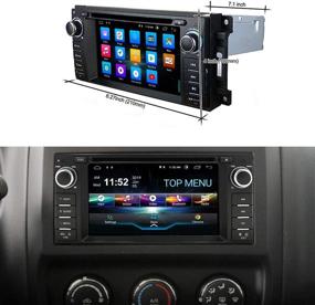 img 2 attached to Android 10 Car Stereo Navigation: SWTNVIN Upgrade for Jeep Wrangler Dodge Chrysler with 2GB RAM 32GB ROM LD Touch Screen DVD Player - GPS, Bluetooth, WiFi, Steering Wheel Control & Backup Camera Support