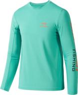 👕 performance uv protection tee for boys and girls: bassdash upf 50+ youth fishing t shirts - long sleeve логотип