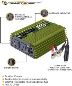 img 2 attached to 🔌 Reliable 400 Watt 24V Power Inverter with Dual 110V AC Outlets - Ideal Backup Power Supply for Small Appliances