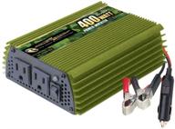 🔌 reliable 400 watt 24v power inverter with dual 110v ac outlets - ideal backup power supply for small appliances logo