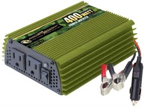 img 4 attached to 🔌 Reliable 400 Watt 24V Power Inverter with Dual 110V AC Outlets - Ideal Backup Power Supply for Small Appliances