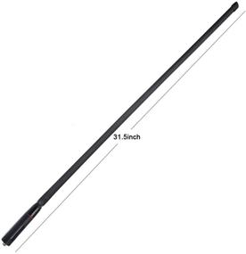 img 2 attached to 📡 HYS Foldable CS Tactical Antenna for Baofeng UV-5R, UV-82, BF-F8HP: Dual Band VHF UHF 144/430Mhz 31.5-Inch Antenna