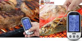 img 2 attached to 🌡️ Wireless Meat Thermometer for BBQ Grill and Smoker - ThermoFuture Long Range Temperature Monitor (40M-50M)