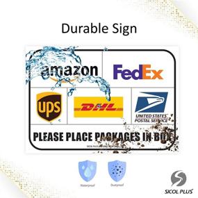 img 1 attached to Sicol Package Delivery Stickers: Convenient and Reliable Inches for Easy Shipping