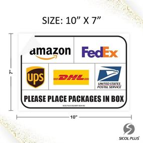 img 3 attached to Sicol Package Delivery Stickers: Convenient and Reliable Inches for Easy Shipping