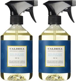 img 2 attached to 🌿 Caldrea Basil Blue Sage Countertop Cleanser - 16 oz - Pack of 2