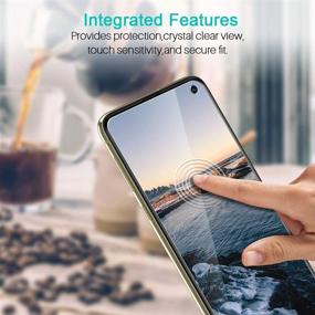 img 1 attached to 📱 3 Пакета защитных стекол для экрана Samsung Galaxy S10e с открытым отверстием для камеры - Новая версия с установкой в рамку | HD-прозрачность, 9H-твердость, совместимость с чехлами