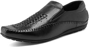 img 4 attached to Bruno Marc Pepe_08 Loafers Moccasins Men's Shoes for Loafers & Slip-Ons