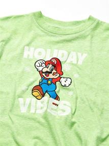 img 1 attached to 🎮 Shop the Collection: Nintendo Little Mario Vibes Heather Boys' Tops, Tees & Shirts