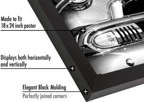 img 2 attached to Американская рамка для плаката Americanflat 18X24 черная.