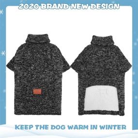 img 2 attached to 🐾 Stay Warm and Stylish: KOOLTAIL Dog Winter Clothes - Turtleneck Fleece Sweater with Leash Hole for Small to Large Dogs